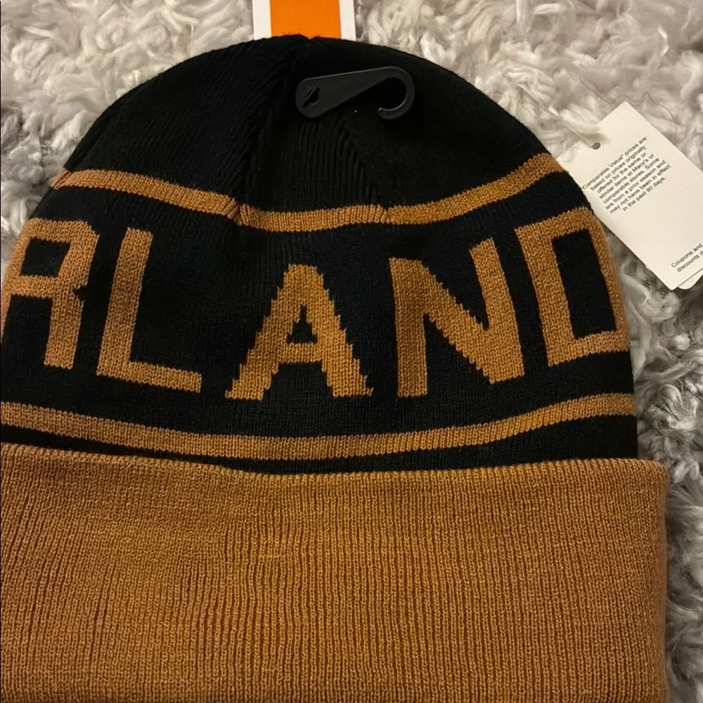 Timberland Black and Tan Beanie - Picture 2 of 3